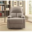 ACME Rosia Fabric Upholstered Motion Recliner with Pillow Top Armrest in Gray