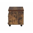 ACME Bob 1-Drawer Wooden File Cabinet in Weathered Oak
