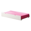 ACME Heartland Wood Twin Trundle with Cut-Out Handles in White