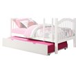 ACME Heartland Wood Twin Trundle with Cut-Out Handles in White