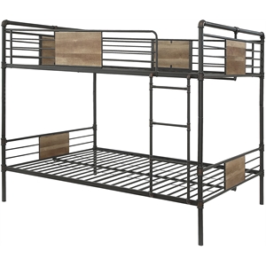 ACME Brantley Queen over Queen Metal Bunk Bed in Sandy Black