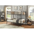 ACME Brantley Queen over Queen Metal Bunk Bed in Sandy Black