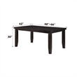 ACME Urbana Rectangular Wooden Extendable Dining Table in Espresso