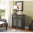 ACME Glancio 2 Doors Wooden Console Table with 2-Drawer in Antique Oak and Teal