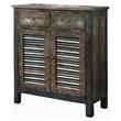 ACME Glancio 2 Doors Wooden Console Table with 2-Drawer in Antique Oak and Teal