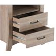 ACME Colt Wooden 2-Drawer Nightstand with Open Shelf in Rustic Natural