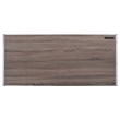 ACME Finis Wooden Top Writing Desk with USB Dock in Weathered Oak and Chrome