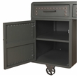 ACME Actaki 3-Drawer Wooden Executive Desk with 2 Doors in Sandy Gray