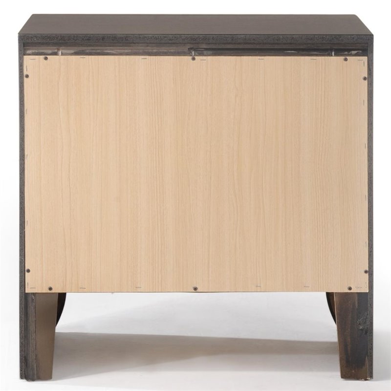 ACME Ireland 2 Drawer Nightstand in Gray Oak