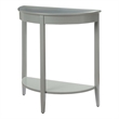 ACME Justino Wooden Console Table with Bottom Shelf in Gray