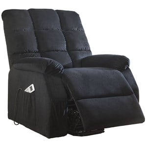 ACME Ipompea Velvet Tufted Recliner in Black