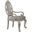 ACME Ragenardus Wooden Dining Arm Chair in Gray and Antique White Set of 2