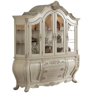 ACME Ragenardus China Cabinet in Antique White