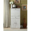 ACME Wiesta Engineered Wood  Wine Cabinet with Drawer in Antique White