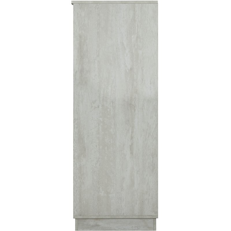 ACME Wiesta Engineered Wood  Wine Cabinet with Drawer in Antique White