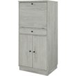 ACME Wiesta Engineered Wood  Wine Cabinet with Drawer in Antique White