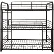ACME Cairo Metal Frame Full Triple Bunk Bed in Sandy Black