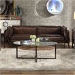 ACME Porchester Leather Sofa in Distress Chocolate