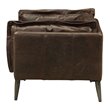 ACME Porchester Leather Accent Chair in Distress Chocolate
