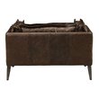 ACME Porchester Leather Accent Chair in Distress Chocolate