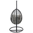 ACME Simona Patio Swing Chair in Beige and Black