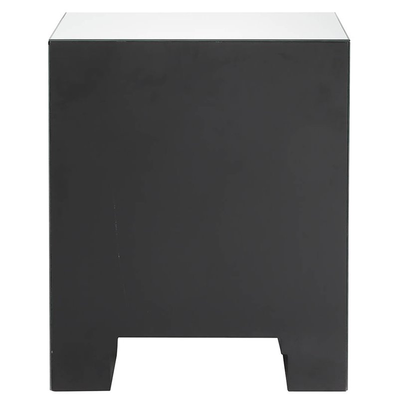 ACME Maisha 2 Drawer Mirrored Nightstand