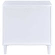 ACME Lurel Wooden Rectangular Nightstand in White and Weathered Oak