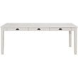 ACME Renske 6-Drawer Rectangular Wooden Storage Dining Table in Antique White