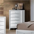 ACME Ireland 5 Drawer Wood Chest in White