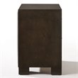 ACME Merveille Square Wood and Metal 2-Drawers Nightstand in Espresso