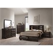 ACME Merveille Square Wood and Metal 2-Drawers Nightstand in Espresso