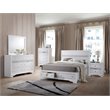 ACME Naima Eastern King Wooden Bed with Storage in White