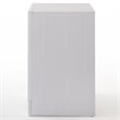 ACME Naima Square Wood 3-Drawers Bedroom Nightstand in White