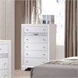 ACME Naima Wood 6-Drawers Bedroom Chest in White