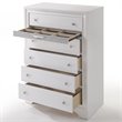 ACME Naima Wood 6-Drawers Bedroom Chest in White