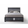 ACME Naima Eastern King Bed with Storage in Black