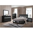 ACME Naima Queen Bed with Storage in Black