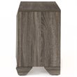 ACME Lyndon Square 2 Drawers Nightstand in Weathered Gray Grain