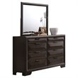ACME Merveille Rectangular Bedroom Mirror in Rich Espresso