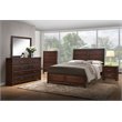 ACME Oberreit Wood Frame Bedroom Mirror in Walnut