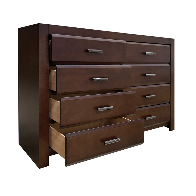 ACME Oberreit Wood 8-Drawers Bedroom Dresser in Walnut