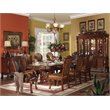 ACME Dresden Side Chair in Fabric and Cherry Oak (Set of 2)