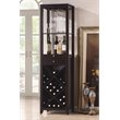 ACME Casey 1-Drawer Wine Cabinet with Glass Rack in Espresso