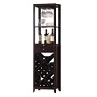 ACME Casey 1-Drawer Wine Cabinet with Glass Rack in Espresso