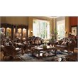 ACME Vendome Loveseat with 2 Pillows in Cherry PU