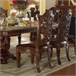 ACME Vendome Dining Side Chair in PU and Cherry (Set of 2)
