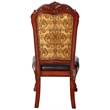 ACME Dresden Dining Side Chair in PU and Cherry Oak (Set of 2)