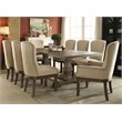 ACME Landon Square Wooden Top Dining Table in Salvage Brown