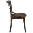 ACME Kaelyn Wooden Side Chair in Dark Oak and Black Set of 2