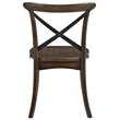 ACME Kaelyn Wooden Side Chair in Dark Oak and Black Set of 2